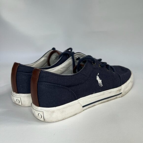 Polo Ralph Lauren Shoes 992486/Hugo II Canvas upper Rubber W Fabric Sole‎ Size 6 - Picture 8 of 12